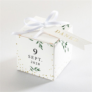 Geschenkbox Hochzeit unter dem olivenbaum - gold