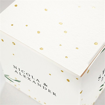 Geschenkbox Hochzeit unter dem olivenbaum - gold - vue 2