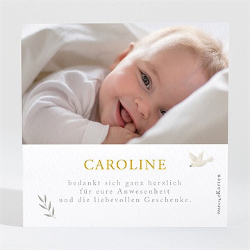 Dankeskarte Taufe zarte eleganz - vue 2