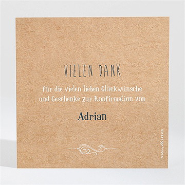 Dankeskarte Konfirmation meine konfirmation - quadrat - vue 2