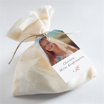 Geschenkanhänger Konfirmation Kupferblätter - vue 2