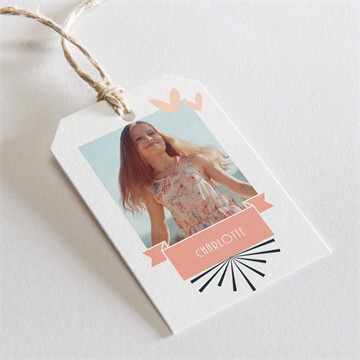 Geschenkanhänger Konfirmation Fotoautomat rosa - magnet