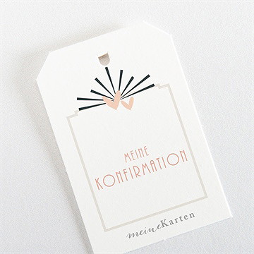 Geschenkanhänger Konfirmation Fotoautomat Rosa - vue 3