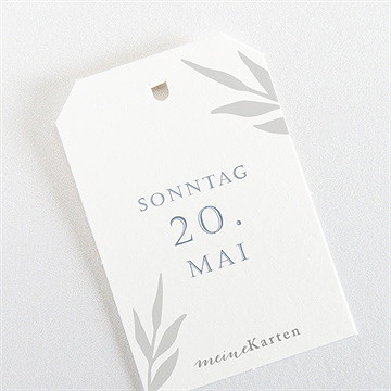 Geschenkanhänger Konfirmation Vergiss Mein Nicht Blau - vue 3