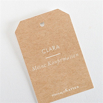 Geschenkanhänger Konfirmation Weiße Malerei - vue 3