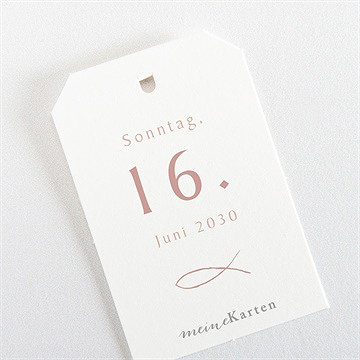 Geschenkanhänger Konfirmation Goldener Ichthus - vue 3