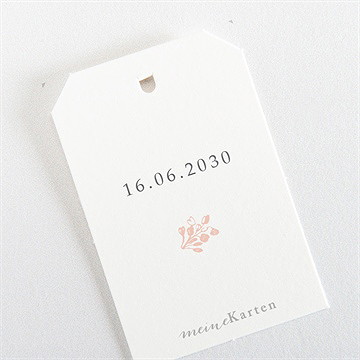 Geschenkanhänger Konfirmation Zarte Pflanzenmalerei - vue 3