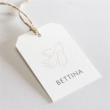 Geschenkanhänger Konfirmation Goldbuchstabe