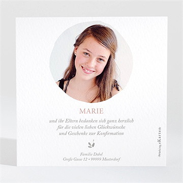 Dankeskarte Konfirmation stille hoffnung - vue 2