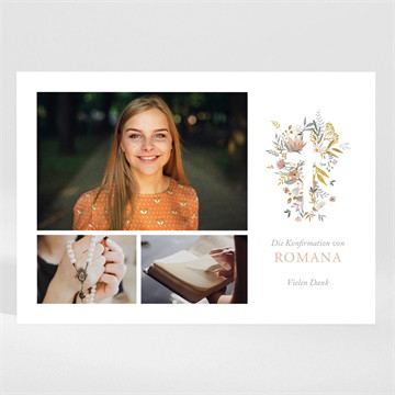 Dankeskarte Konfirmation frühlingsfeier