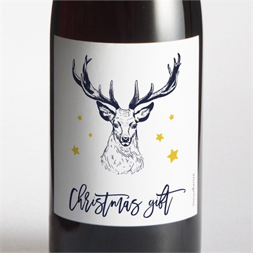 Flaschenetikett Weihnachten Christmas gift