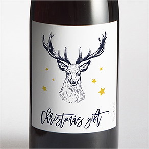 Flaschenetikett Weihnachten christmas gift