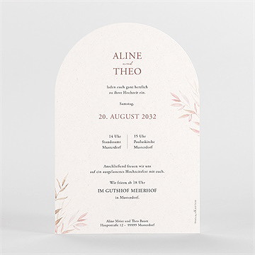 Hochzeitseinladung Böhmische Poesie - vue 2