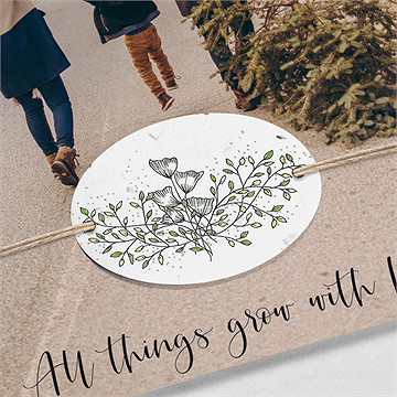 Weihnachtskarte Glückssaat - vue 2