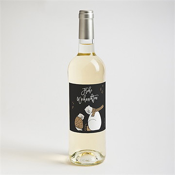 Flaschenetikett Weihnachten eisbären - vue 2