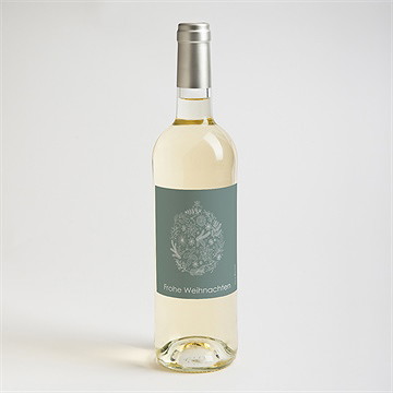 Flaschenetikett Weihnachten florale weihnachtskugel - vue 2