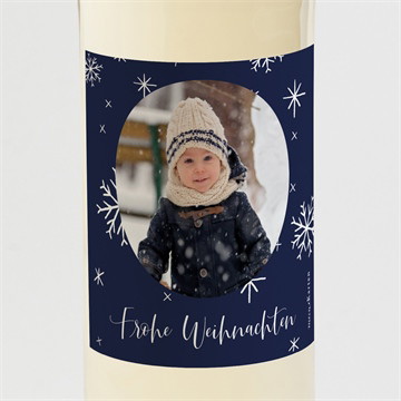 Flaschenetikett Weihnachten Weihnachtssterne