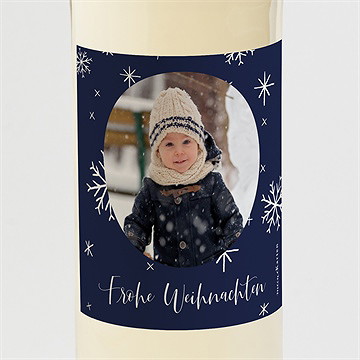 Flaschenetikett Weihnachten weihnachtssterne