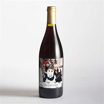 Flaschenetikett Weihnachten weihnachtszauber - vue 2