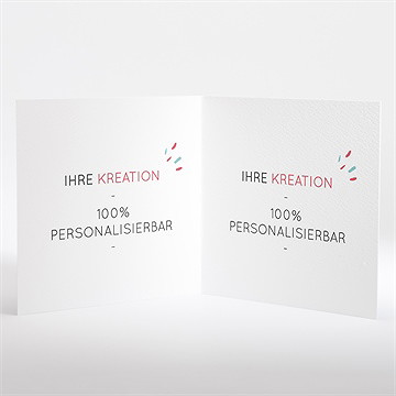 Weihnachtskarte Blanco - 13,5X13,5Cm (451462) - vue 2