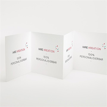 Weihnachtskarte Blanco - 10X10cm (N831182) - vue 2