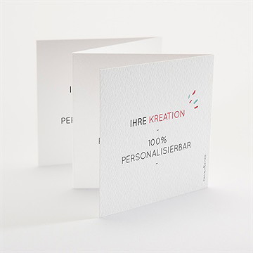 Weihnachtskarte Blanco - 10X10cm (N831182) - vue 3