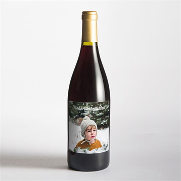 Flaschenetikett Weihnachten weihnachtsfoto - vue 2