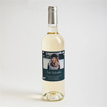 Flaschenetikett Weihnachten moderne sterne - vue 2