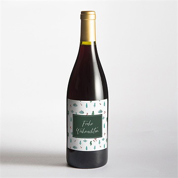 Flaschenetikett Weihnachten tannenliebe - vue 2