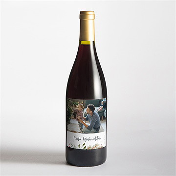 Flaschenetikett Weihnachten zarte zweige - vue 2