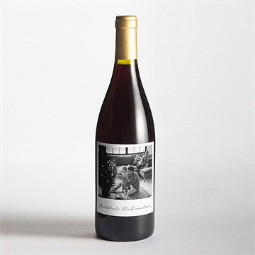 Flaschenetikett Weihnachten schlichter weihnachtsgruß - vue 2