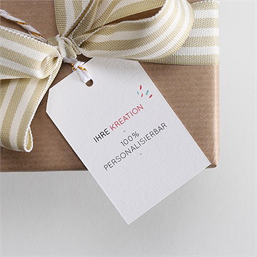 Geschenkanhänger Weihnachten blanco - 4x6cm (n291715) - vue 2