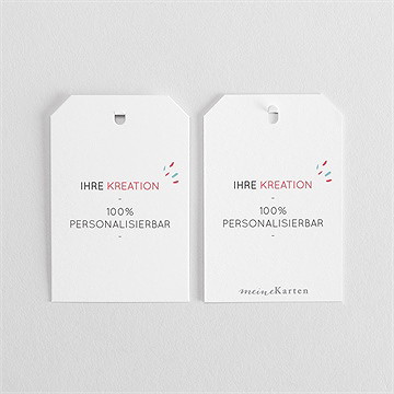 Geschenkanhänger Weihnachten blanco - 4x6cm (n291715) - vue 3