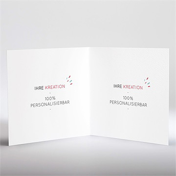 Weihnachtskarte Blanco - 15X15cm (N461103) - vue 3