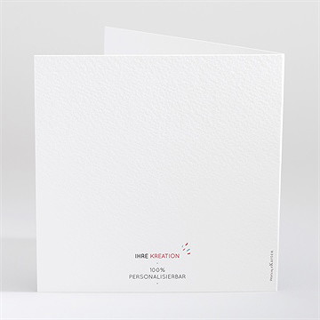 Weihnachtskarte Blanco - 15X15cm (N461103) - vue 4