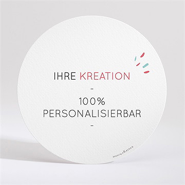 Weihnachtskarte blanco - rund*13,5cm (n21268) - vue 2