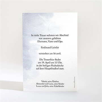 Trauerkarte wintertraum - vue 2