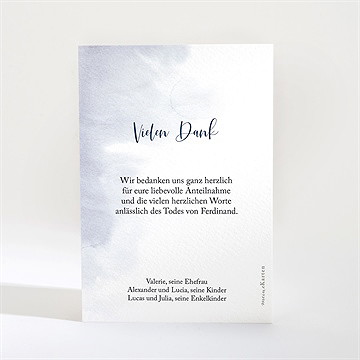 Trauerdanksagung Wintertraum - vue 2