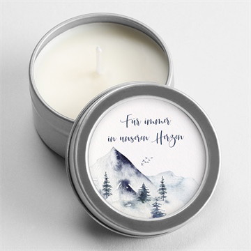 Kerze Trauer wintertraum