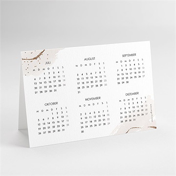 Weihnachtskarte Aquarellakzente - Kalender - vue 3