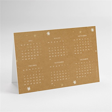 Weihnachtskarte Verschneite Wünsche - Kalender - vue 3
