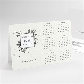 Weihnachtskarte winterblumen - kalender