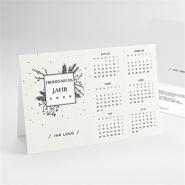 Weihnachtskarte Winterblumen - Kalender