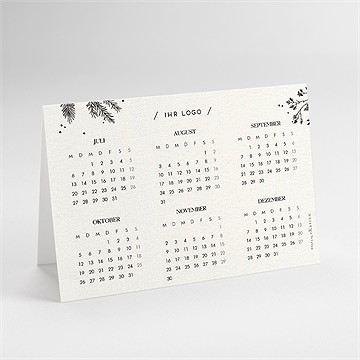 Weihnachtskarte Winterblumen - Kalender - vue 3