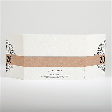 Weihnachtskarte florale nachricht - vue 3