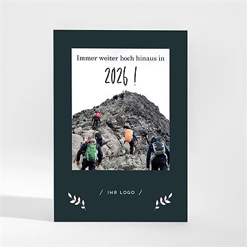 Weihnachtskarte Berge Erklimmen