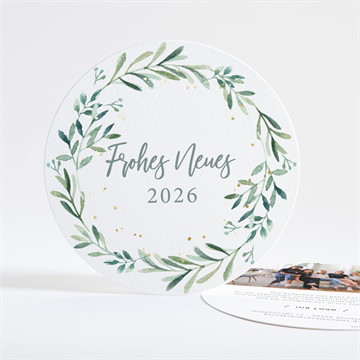 Weihnachtskarte moderne blättergrüße