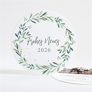 Weihnachtskarte moderne blättergrüße