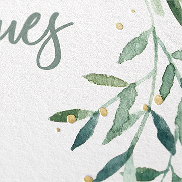 Weihnachtskarte moderne blättergrüße - vue 2