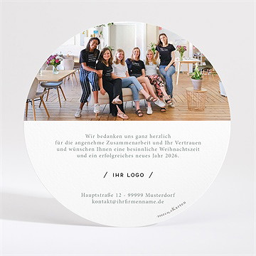 Weihnachtskarte moderne blättergrüße - vue 4